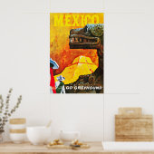 Oude Mexicaanse Reisposter Print Retro Toerisme (Keuken)