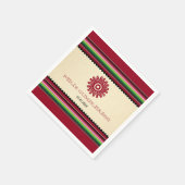 Oude Mexicaanse Sun Serape Cinco de Mayo Party Servet (Hoek)