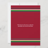 Oude Mexicaanse Sun Serape Party Kaart (Achterkant)