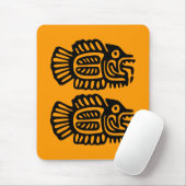 Oude Mexicaanse vis Art Mousepad Muismat (Met muis)