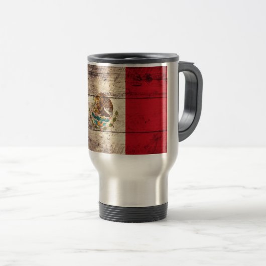 Oude Mexicaanse vlag Reisbeker (Voorkant rechts)