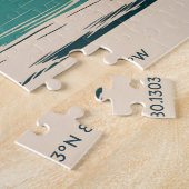 Oude Miami Florida South Beach Silhouette Reis Legpuzzel (Zijkant)