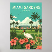 Oude Miami Gardens Florida Poster (Voorkant)