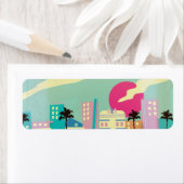 Oude Miami Poster uit de Jaren 80 Etiket (Insitu)