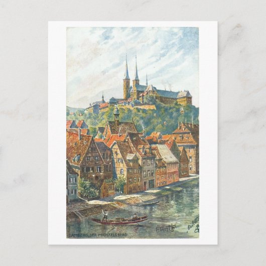 Oude Michaelsberg Abdij, Bamberg, Duitsland Briefkaart (Voorkant)