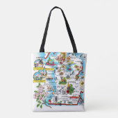 Oude Michigan Begroetingskaart Tote Bag (Achterkant)