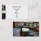 Oude Microscoop Visitekaartje (Voorkant / Achterkant)