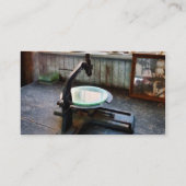 Oude Microscoop Visitekaartje (Achterkant)