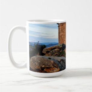 oude middeleeuwse kerk koffiemok