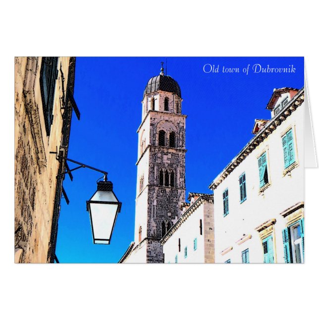 Oude middeleeuwse stad van Dubrovnik (Voorkant Horizontaal)