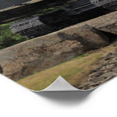 Oude mijnbouwapparatuur Foto-Poster Poster (Hoek)