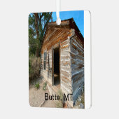 Oude mijnbouwschuur in Butte Montana Metalen Ornament (Voorkant links)