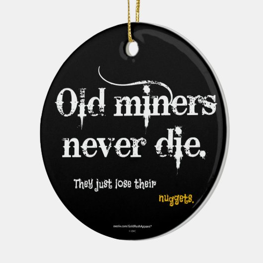 Oude mijnwerkers keramisch ornament (Links)