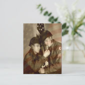 Oude militair foto Bedankt Veteranen briefkaart (Staand voorkant)