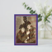 Oude Militair Foto Dank U Veteranen Ansichtkaart Briefkaart (Staand voorkant)