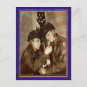 Oude Militair Foto Dank U Veteranen Ansichtkaart Briefkaart (Voorkant)