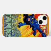 Oude militaire oorlogsrekrutering met een wilde ka Case-Mate iPhone case (Achterkant (horizontaal))
