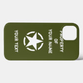 Oude militaire voertuig uit WOII Witte Ster in Cir Case-Mate iPhone Case (Achterkant (horizontaal))