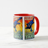 Oude militaire wervingsadvertentie met een wilde k mok (Voorkant rechts)