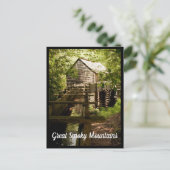 Oude Mill en waterwiel Great Smoky Mountains Briefkaart (Staand voorkant)