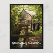 Oude Mill en waterwiel Great Smoky Mountains Briefkaart (Voorkant)