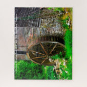 Oude Mill Gatlinburg Tennessee. kerstgroet Legpuzzel (Verticaal)