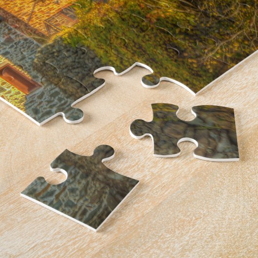 Oude Mill in Vermont . Legpuzzel (Zijkant)