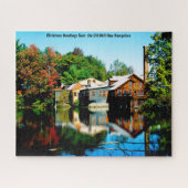 Oude Mill New Hampshire. Jigzaag Puzzle Legpuzzel (Horizontaal)
