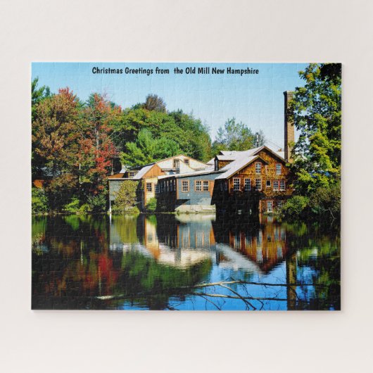 Oude Mill New Hampshire. Jigzaag Puzzle Legpuzzel (Horizontaal)