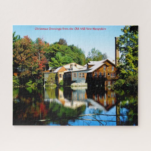 Oude Mill New Hampshire. Jigzaag Puzzle Legpuzzel (Horizontaal)