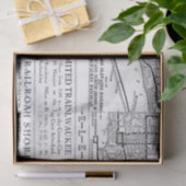 Oude Milwaukee-spoorwegkaart Tissuepapier (Geschenk)