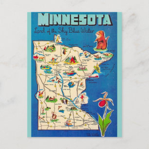 Oude Minnesota ansichtkaart Briefkaart