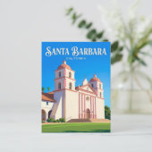 Oude Missie Santa Barbara VS Briefkaart (Staand voorkant)