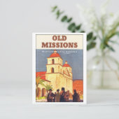 Oude missies, Missie Santa Barbara Briefkaart (Staand voorkant)