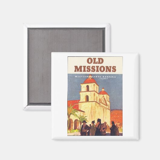 Oude missies, Missie Santa Barbara Magneet (Voorkant / Achterkant)