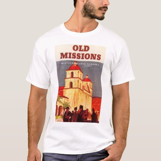 Oude missies Santa Barabara T-shirt (Voorkant)