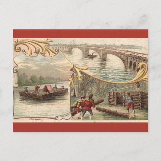 Oude Missouri Briefkaart (Voorkant)
