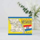 Oude Missouri Kaart Ansichtkaart (Staand voorkant)
