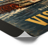 Oude Missouri-reisposter met Gateway Arch a Poster (Hoek)