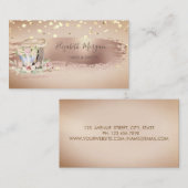 Oude Mixerbloem, Gouden Confetti, Borstelslag Visitekaartje (Voorkant / Achterkant)