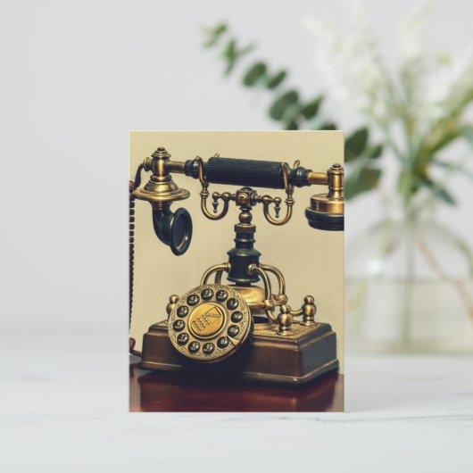 Oude  mobiele telefoon briefkaart (Staand voorkant)