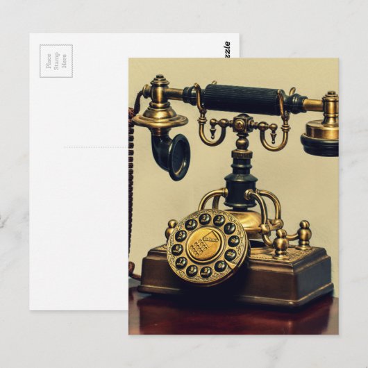 Oude  mobiele telefoon briefkaart (Voorkant / Achterkant)