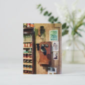 Oude mobiele telefoon briefkaart (Staand voorkant)