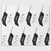 Oude mobiele telefoon cadeaupapier (Vlak)