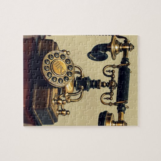 Oude  mobiele telefoon legpuzzel (Horizontaal)