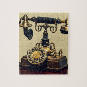 Oude mobiele telefoon legpuzzel