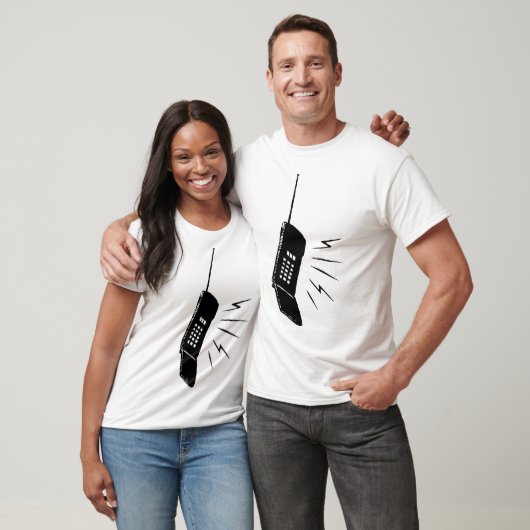 Oude mobiele telefoon T-Shirt (Unisex)