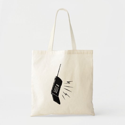Oude mobiele telefoon tote bag (Voorkant)