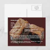Oude mode brownies Recipe Card Briefkaart (Voorkant / Achterkant)
