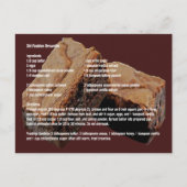 Oude mode brownies Recipe Card Briefkaart (Voorkant)